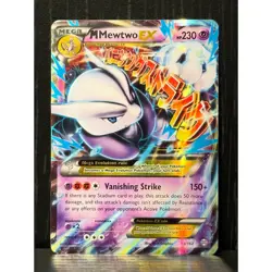 2015 Pokemon M Mewtwo EX Breakthrough Holo XY Ultra Rare 63/162 LP/NM - Image 1