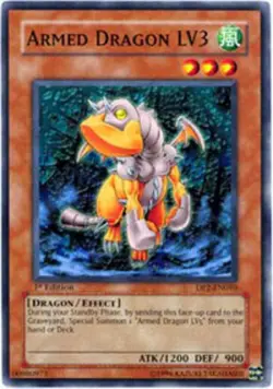 Armed Dragon LV3 - DP2-EN010 - Common - Unlimited Edition - Lightly Played - Image 1