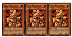Yugioh- 3X Neko Mane King - Common - Unlimited - MFC-021 - Near Mint - Image 1