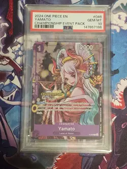 PSA 10 Yamato (CS 2024 Event Pack) P-046 One Piece Championship Promo - Image 1