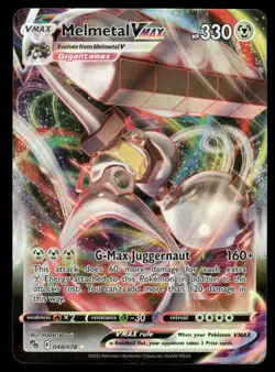 Pokemon Cards Melmetal VMAX 048/078 Pokemon GO Holo VMAX Rare NM - Image 1