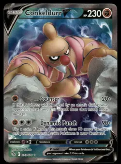Pokemon Cards Conkeldurr V 073/078 Pokemon GO Ultra Rare NM - Image 1