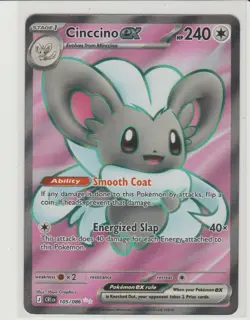 Cinccino ex - Ultra Rare Pokemon Card CRI 105/086 - Image 1