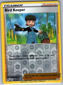 Bird Keeper 159/189 Reverse Holo SWSH03: Darkness Ablaze - Pokemon Card - NM - Image 1