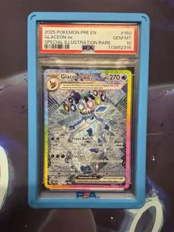 Pokemon TCG Glaceon EX Prismatic Evolutions Card 150/131 PSA 10 - Image 1