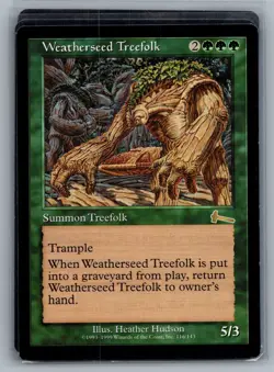 MTG Weatherseed Treefolk Urza's Legacy LP - Image 1