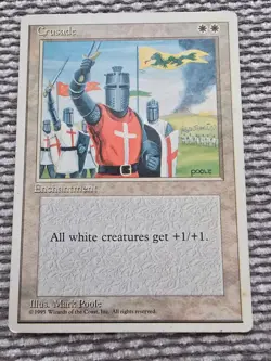 MTG Crusade 4th Edition Damaged Condition - Image 1