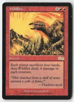 Wildfire #228 (MP) Urza's Saga USG Magic MTG - Image 1
