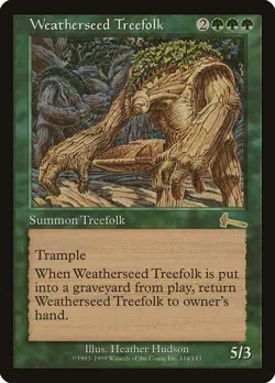 Weatherseed Treefolk - MtG Urza's Legacy - R116 NM 1999 - Image 1