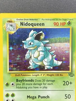 Nidoqueen Jungle 7/64 Holo Unlimited Holo Rare WoTC Pokemon TCG - LP - Image 2