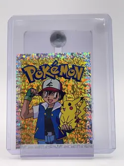 ASH PIKACHU 1998 POKEMON MERLIN STICKER SPECIAL GLITTER #S29 Q6233 - Image 1