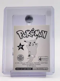 ASH PIKACHU 1998 POKEMON MERLIN STICKER SPECIAL GLITTER #S29 Q6233 - Image 2