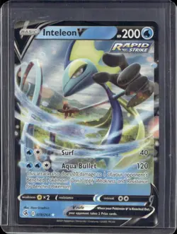 2021 Pokemon SWSH Fusion Strike Inteleon V #078/264 - Image 1