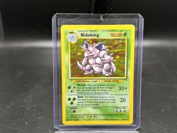 1999 Pokemon Base Set Unlimited Nidoking Holo Rare 11/102 - Image 1