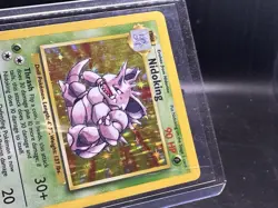 1999 Pokemon Base Set Unlimited Nidoking Holo Rare 11/102 - Image 3