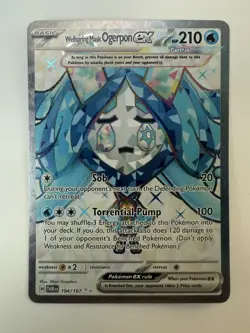 Wellspring Mask Ogerpon ex 194/167 Pokemon Twilight Masquerade Full Art NM - Image 1