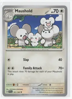 Pokemon Scarlet & Violet 161/198 Maushold - Image 1