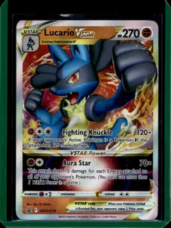 2019-2023 Pokemon SWSH Black Star Promos Lucario VST #SWSH214 - Image 1