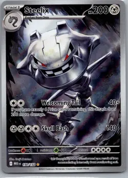 Steelix 150/132 Illustration Rare Mega Evolution Pokemon Holo Near Mint - Image 1