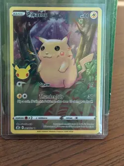 2021 Pokemon Celebrations #005/025 Pikachu Full Art Holo V576 - Image 1