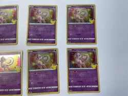 8x Lot Mew Holo Mint Celebrations Pokemon 011/025 25th Anniversary Stamped - Image 3
