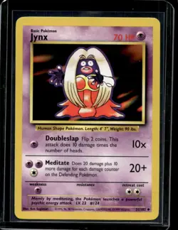 1999 Pokemon Unlimited Jynx Uncommon #31/102 - Image 1