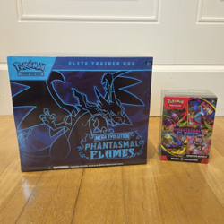 Pokemon TCG Mega Evolution: Phantasmal Flames ETB + Booster Bundle 2 Boxes - Image 1