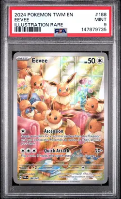 Eevee 188/167 (PSA 9) - Twilight Masquerade - Pokemon - MINT - Image 5