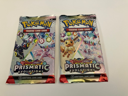 Pokemon TCG: Prismatic Evolutions Booster Packs! Lot of 2 Factory-Sealed Packs! - Image 1