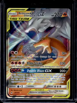 2019 Pokemon SM Unbroken Bonds Reshiram Charizard Tag Team Holo #20/214 - Image 1