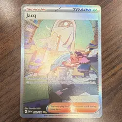 Pokemon Jacq Trainer Hyper Rare Full Art Holo 250/198 SV01 Scarlet & Violet - Image 1