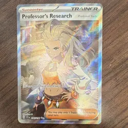 Pokemon Professor's Research Professor Sada Ultra Rare Holo 240/198 SV01 Trainer - Image 1