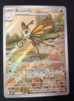 Beautifly 219/217 Illustration Rare ME: Ascended Heroes Pokemon TCG - NM/MINT - Image 1