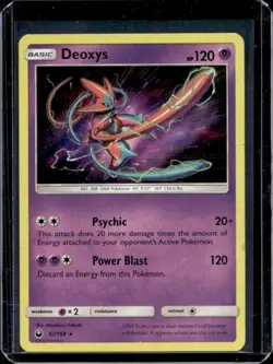 2018 Pokemon SM Celestial Storm Deoxys Holo #67/168 - Image 1