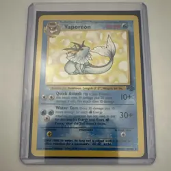 Pokemon Vaporeon Jungle 28/64 Unlimited English Rare NM - Image 1