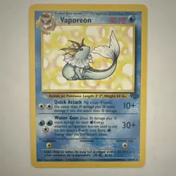 Pokemon Vaporeon Jungle 28/64 Unlimited English Rare NM - Image 2