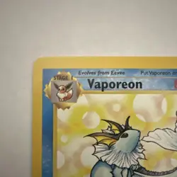Pokemon Vaporeon Jungle 28/64 Unlimited English Rare NM - Image 3