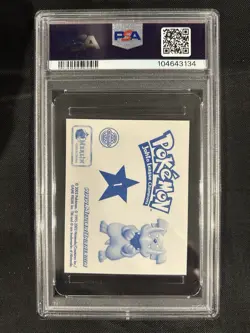 2002 Pokemon Merlin 5 Johto League Champions Sticker #1 - PSA 9 - POP 1 - Image 2