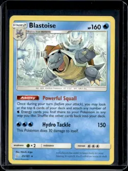 2019 Pokemon SM Team Up Blastoise #25/181 - Image 1
