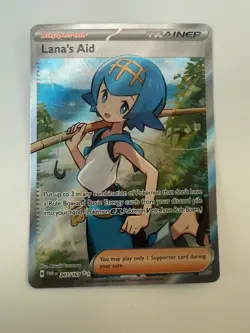 Pokemon LANA'S AID 207/167 Twilight Masquerade RARE FULL ART - Image 1