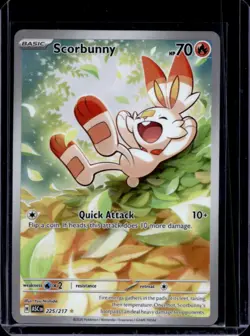 2026 Pokemon Ascended Heroes Scorbunny Illustration Rare #225/217 - Image 1