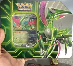 Pokemon Paradox Clash Tin Iron Leaves Box Promo Booster 2024 English - Image 1
