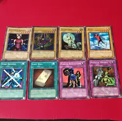 Konami Yu-Gi-Oh! TCG Card Lot 8 Dark Magician Succubus Knight Silver Fang - Image 1