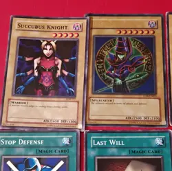 Konami Yu-Gi-Oh! TCG Card Lot 8 Dark Magician Succubus Knight Silver Fang - Image 2