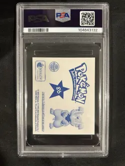 2002 Pokemon Merlin 5 Johto League Champions Tyranitar Sticker #86 - PSA 9 - Image 2