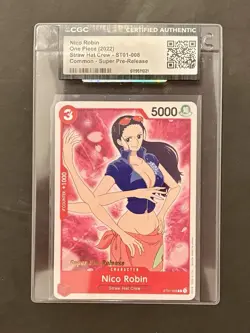 2022 One Piece Nico Robin ST01-008 Super Pre-Release CGC Authentic- Gold Stamp - Image 1