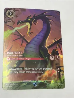 Maleficent - Monstrous Dragon (Store Championship) 5 Disney Lorcana Promo Holo - Image 1