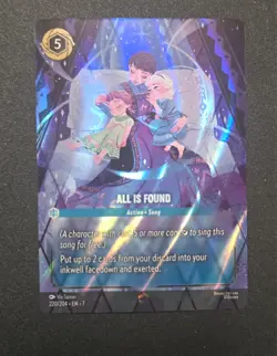 Disney Lorcana All Is Found Enchanted 220/204 Archazia's Island Holo + Top Load - Image 1