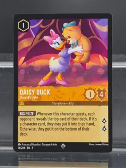 Disney Lorcana Daisy Duck - Donald's Date 16/204 Shimmering Skies Super Rare - Image 1