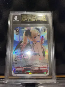 BGS 10 Black Label Weiss Schwarz Tanning Oil, Yuzuki Choco SP Signed Hololive - Image 1